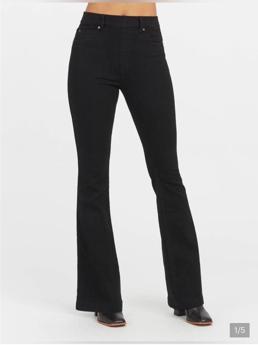 SPANX Flare Denim Jeans Black Size S